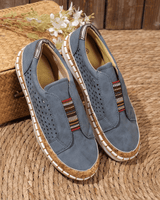 Bequeme Damen Slip-on Schuhe in Blau