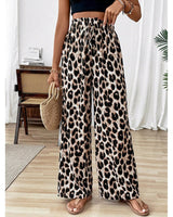 Damen-Baggy-Hose mit Leopardenmuster im lässigen Stil - Camila in Gedruckt