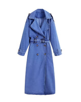 Nashira | Denim Trenchcoat in Blau