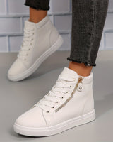 Birte | Damen High-Top Sneaker in Weiß