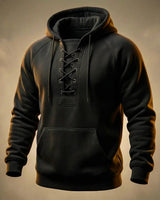 Paulus - Hochwertiger Baumwoll Kapuzenpullover in Schwarz