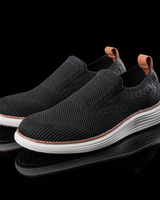 Leo - Slipper mit Netzdesign in Schwarz