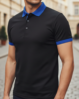 Lennart | Herren Kurzarm Poloshirt Regular Fit in Schwarz