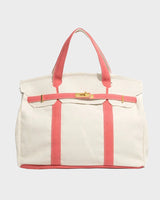 Boatkin Damen Tote Bag aus Canvas mit strukturierter Optik in Orange