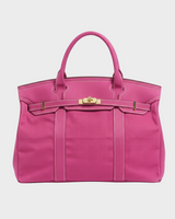 Boatkin Damen Tote Bag aus Canvas mit strukturierter Optik in Rosa