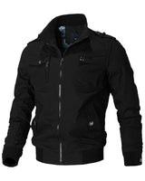 Bomberjacke Herren Regular Fit in Schwarz