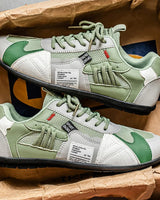 Yussuf - Lässige Sneaker Mit Strukturierten Seiteneinsätzen in Grün