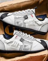 Yussuf - Lässige Sneaker Mit Strukturierten Seiteneinsätzen in Weiß