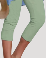 Brunhilde | Damen Capri Leggings 3/4 Länge in Grün