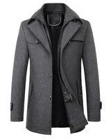 Bruno | Herren Elegante Winterjacke mit Kragen in Grau