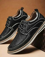 Business Schuhe Herren Bequem in Schwarz