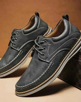 Business Schuhe Herren Bequem in Dunkelgrau