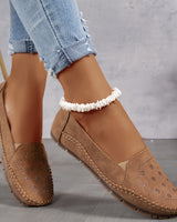 Lyrissa – Bequeme Genähte Schuhe in Camel