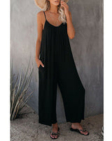 Allira | Lose ärmellose Jumpsuits in Schwarz