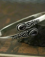 Rovik – Vintage-Armband Aus Silber in Schwarz