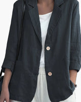 Damen Blazer im lässigen Business Look in Dunkelgrau