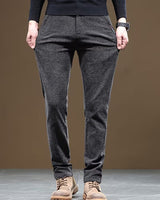 Talcott – Lässige Hose in Slim-Fit Passform mit Struktur in Grau