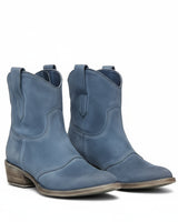 Sadie | Gepolstert Runde Spitze Cowboy-Stiefeletten in Blau
