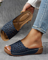 Navodya - Stylische Fisch Sandalen in Blau