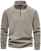 ROMAN - Warmer Herren Langarm-Pullover in Khaki