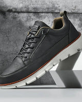 Tackson - Torricelli Leder Turnschuhe in Anthrazit
