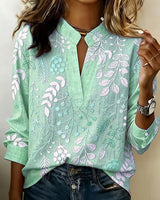 Brielle - Soft-Touch-Bluse in Grün