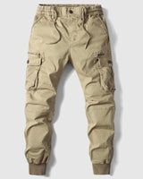 Caelan | Herren Cargo Jogger Hose mit Cargotaschen in Khaki