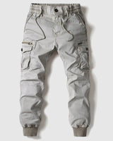 Caelan | Herren Cargo Jogger Hose mit Cargotaschen in Grau