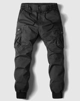 Caelan | Herren Cargo Jogger Hose mit Cargotaschen in Schwarz