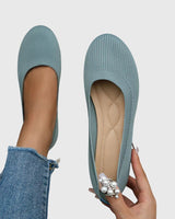 Calypso | Damen Ballerinas rutschfest atmungsaktiv in Hellblau