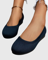 Calypso | Damen Ballerinas rutschfest atmungsaktiv in Marine Blau