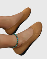Calypso | Damen Ballerinas rutschfest atmungsaktiv in Khaki