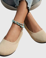 Calypso | Damen Ballerinas rutschfest atmungsaktiv in Beige