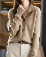 Cardigan mit Knöpfen in Khaki