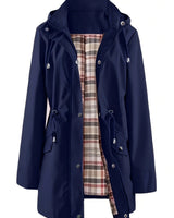 Amel – Wasserdichte Jacke Mit Langen Ärmeln in Blau