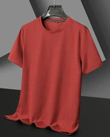 Caspian | Herren Rundhals Kurzarm T-Shirt in Rot