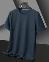 Caspian | Herren Rundhals Kurzarm T-Shirt in Marine Blau