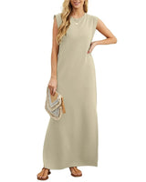 Cataleya | Damen Kleid Knitterfrei Elegant Praktisch in Khaki