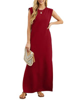Cataleya | Damen Kleid Knitterfrei Elegant Praktisch in Rot