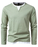 Alwin | Premium Longsleeve aus gekämmter Baumwolle in Grün