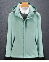 Irina | Damen Winddichte Winterjacke mit Kapuze in Hellgrün