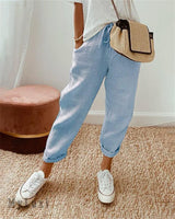 Damen Relaxed Fit Hose in Blau