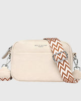 Giulia™ | Leder Schultertasche in Beige