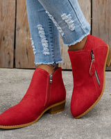 Mia - Stiefel mit Reißverschluss in Rot