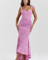 Gracie | Bodycon Hochzeitsgastkleid in Rosa