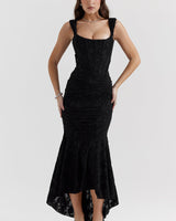 Crius - Elegantes Taillenkleid in Schwarz