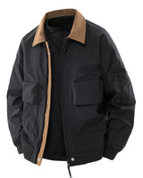 Übergangsjacke Herren Utility mit Taschen in Schwarz