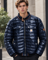 Christoph | Herren Winterjacke mit Reißverschluss in Marineblau