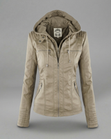 Neleena – Frühlings Jacke Mit Reißverschluss in Beige