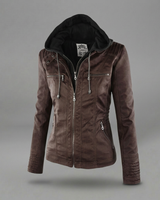 Neleena – Frühlings Jacke Mit Reißverschluss in Dunkelbraun